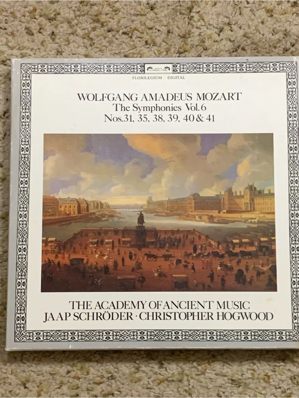 Wolfgang Amadeus Mozart The Symphonies Vol.6 - White Art Print Cover